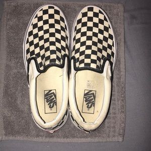Vans Checker Board Low Tops Slip In’s